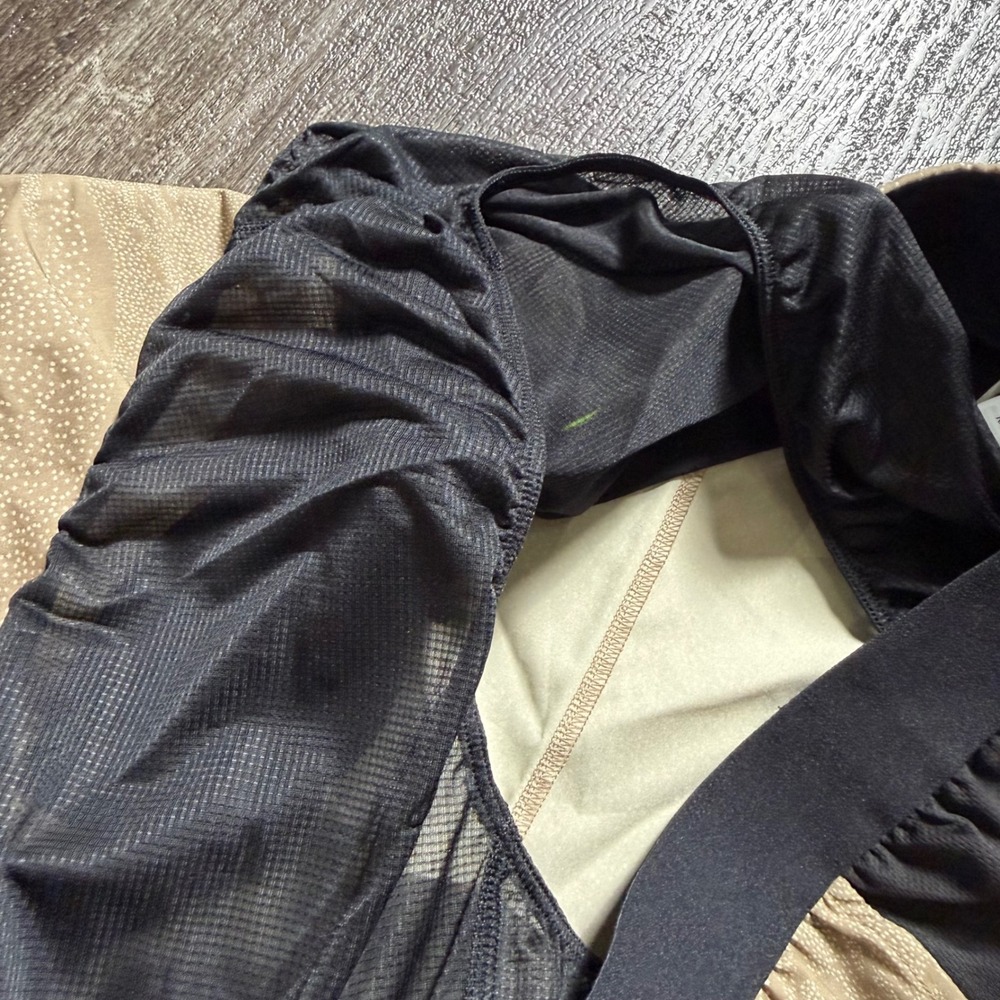 ASICS Fujitrail Running Shorts Mens 2XL Tan Topographic Pattern Reflective Trail - Picture 5 of 6